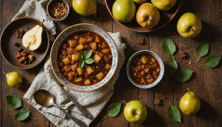 chutney au poire