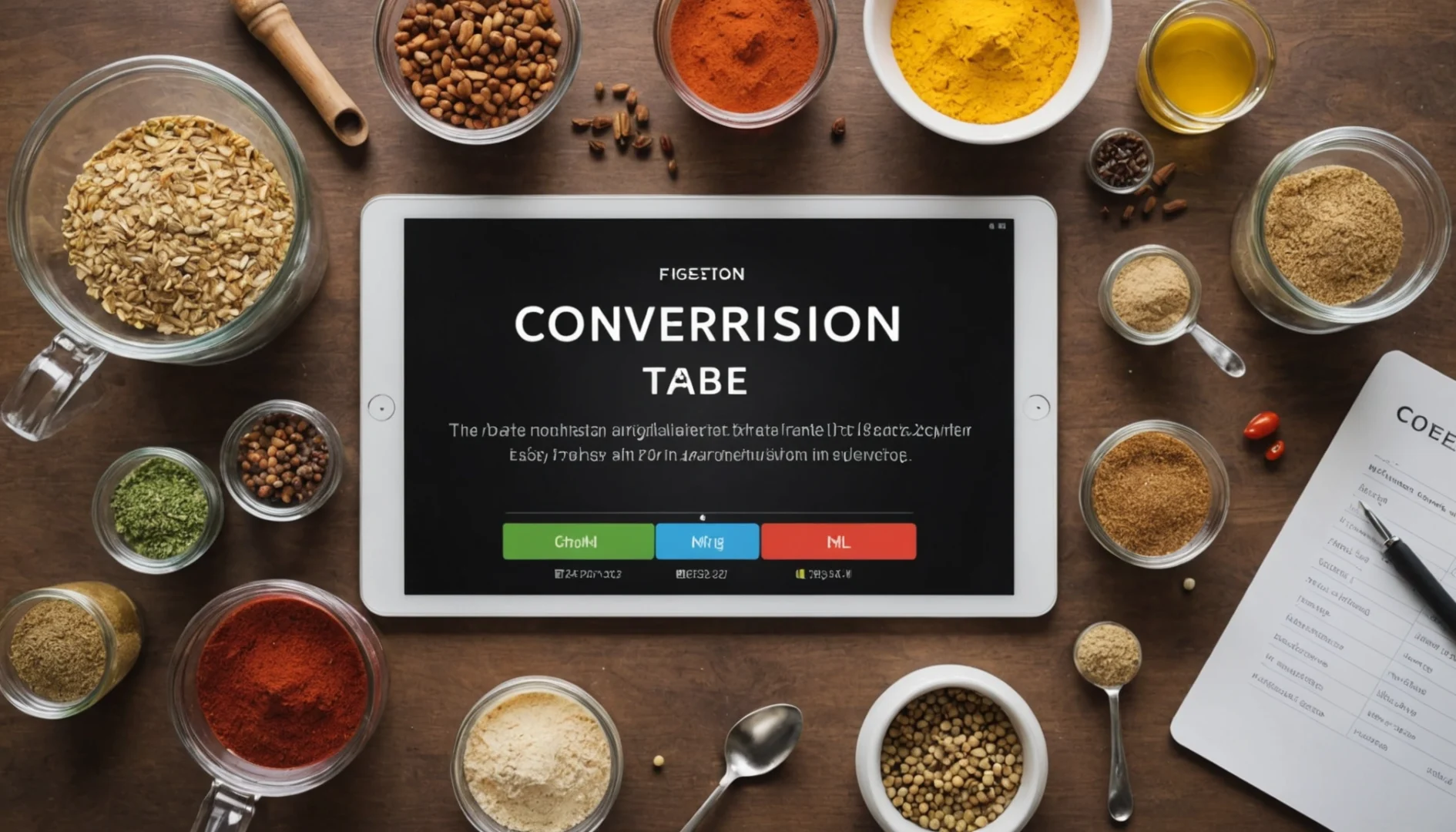 tableau de conversion mg en ml