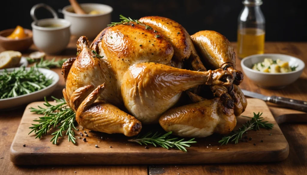cuire un poulet au four