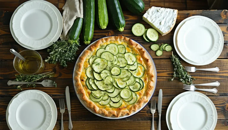 quiche courgette chevre
