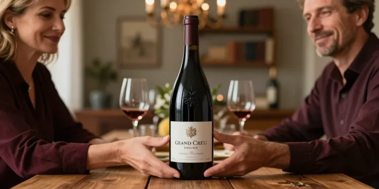 bouteille de vin grand cru personnalisé