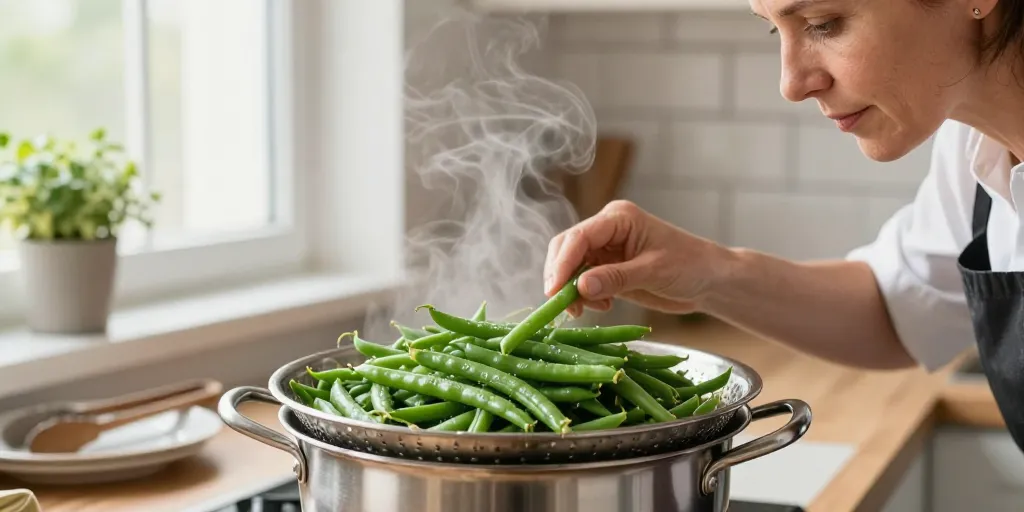 cuisson haricots verts frais