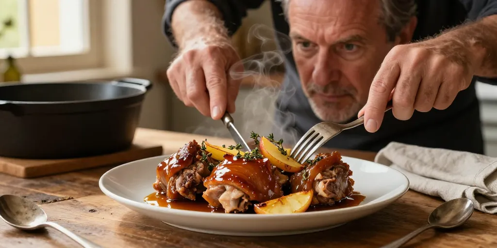 joue de porc au cidre