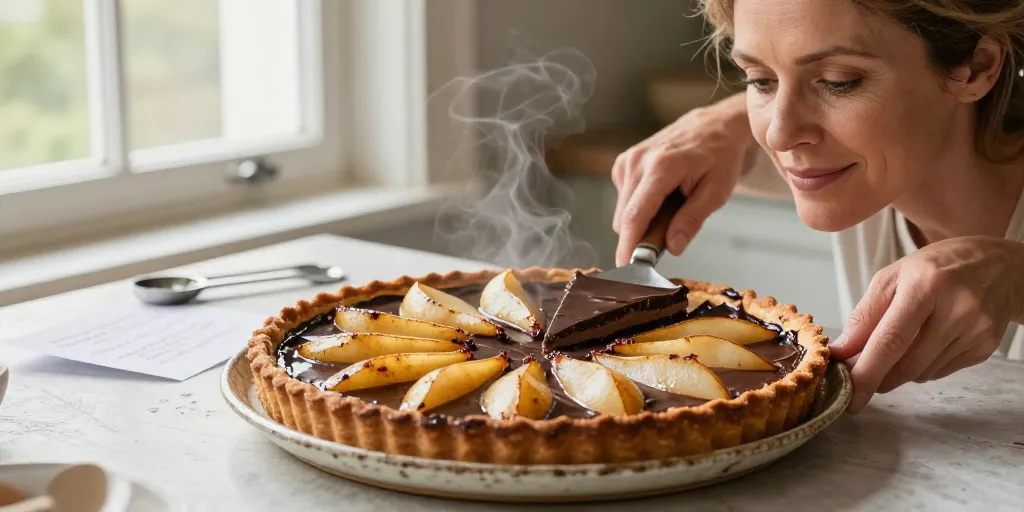 tarte poire chocolat