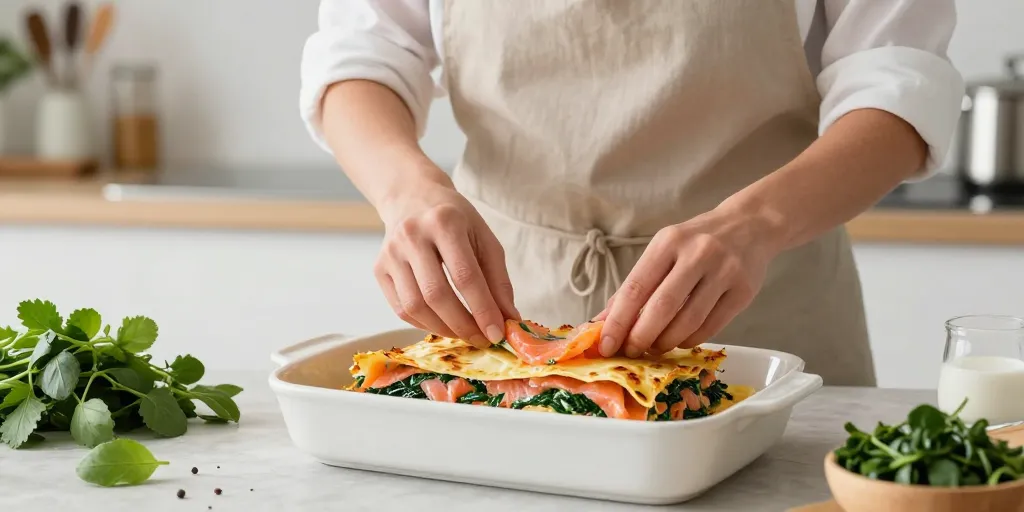 lasagne saumon epinard
