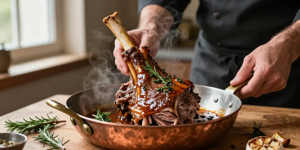 souris d'agneau au four